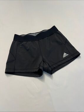 adidas Black Women’s Techfit Compression Shorts with Logo Great Condition Size M